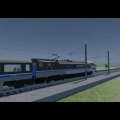 Train Intercity - Railway passenger transportation - 3d animation