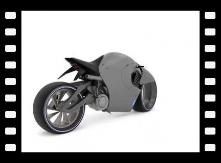 futuristic motorcycle vena - 3d animation