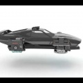 Hovercar Razor - flying cars - 3d animation 
